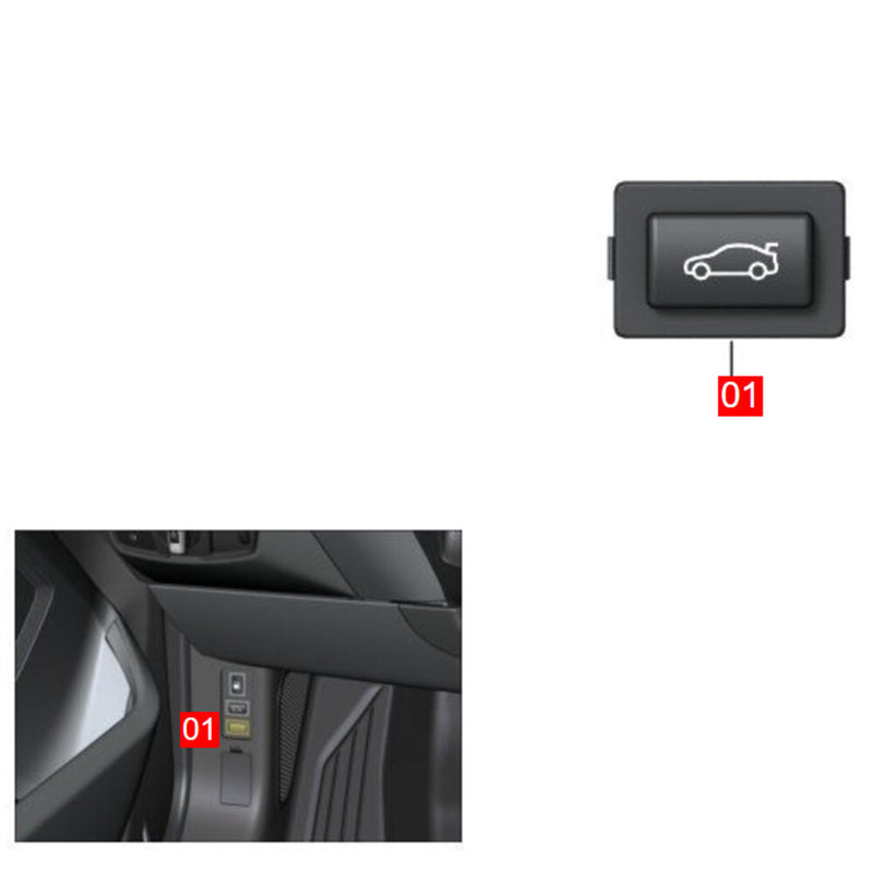 WXZOS Black Trunk Unlock Switch Button for BMW E89 Z4 2009-2015