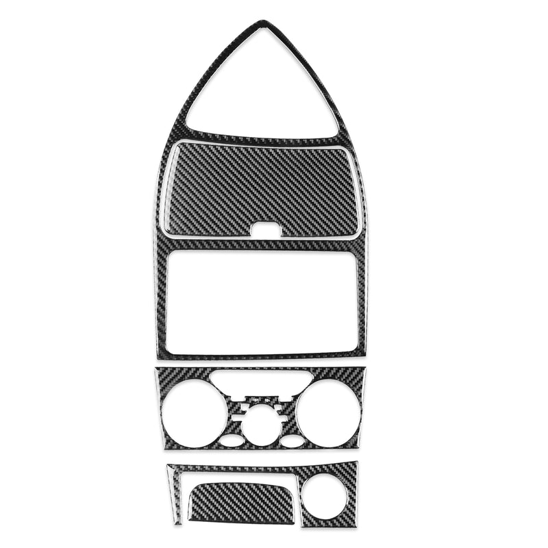 WXZOS Genuine Carbon Fiber Center Dashboard Panel Trim for Toyota Celica 2000-2005