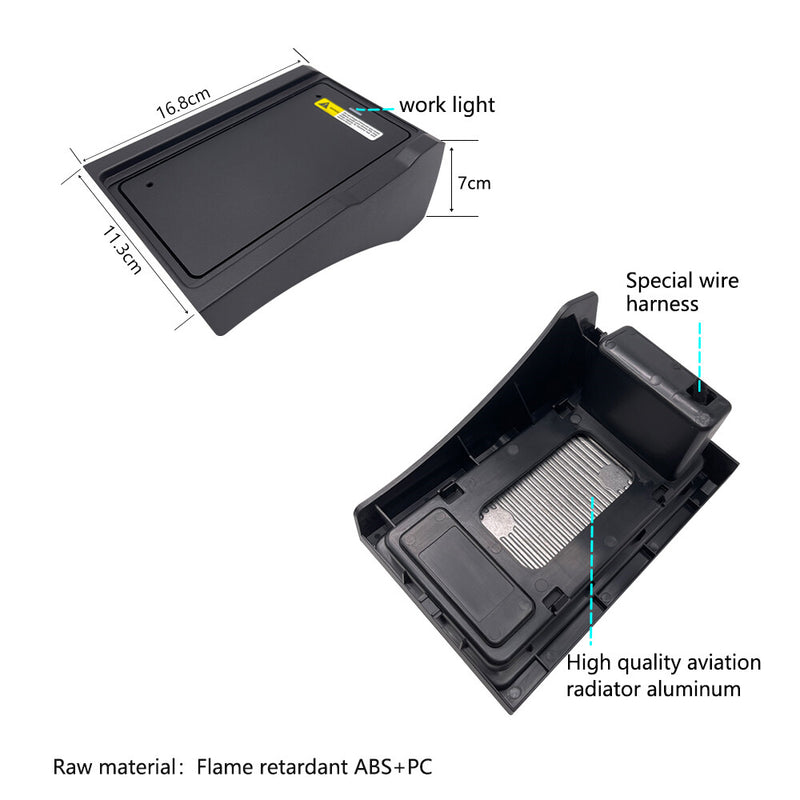 WXZOS Center Console Phone Wireless Fast Charging Pad for BMW X5 G05 F95 2019-2020