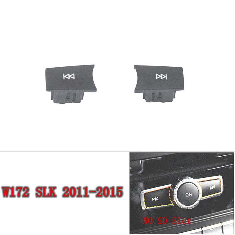 WXZOS CD Audio Control Button Knob Cover Set for Mercedes-Benz W172 SLK SLC 2011-2015
