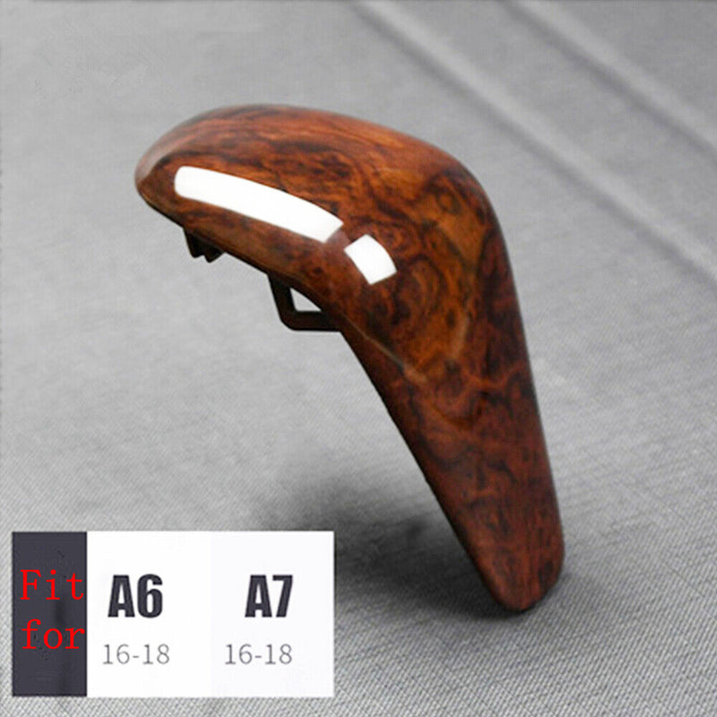 Peach Wood Grain Gear Shift Knob Cover for Audi 2016-2018 A6 A7