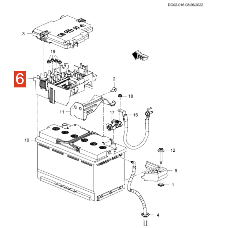 WXZOS Battery Fuse Block for Cadillac CT4 CT5 2020-2024