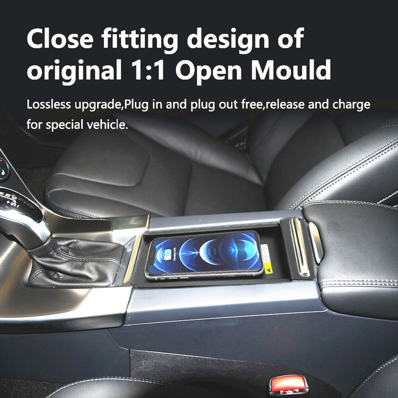 WXZOS Center Console Phone Wireless Fast Charging Pad for Volvo S60 2015-2019