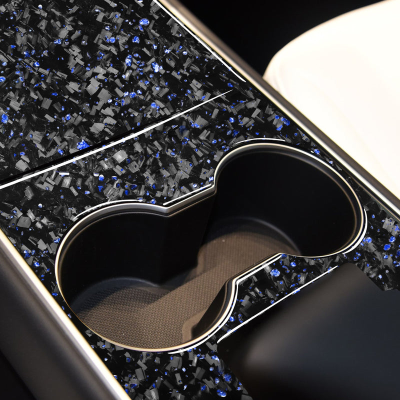 WXZOS Genuine Carbon Fiber Center Console Panel Trim for Tesla	Model3 2017-2024