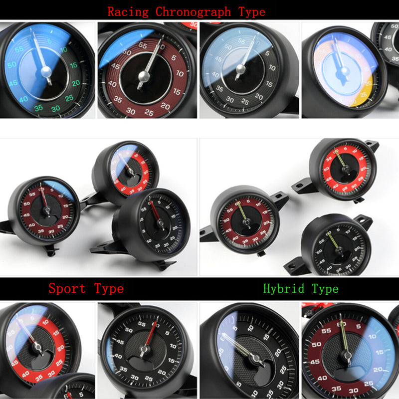 WXZOS Dashboard Sport Chrono Stopwatch Clock w/Panel for Porsche Cayenne 9Y0 2018-2023