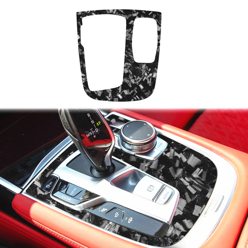 WXZOS Genuine Carbon Fiber Gear Shift Lever Panel Trim for BMW G11 G12 7er 2016-2022