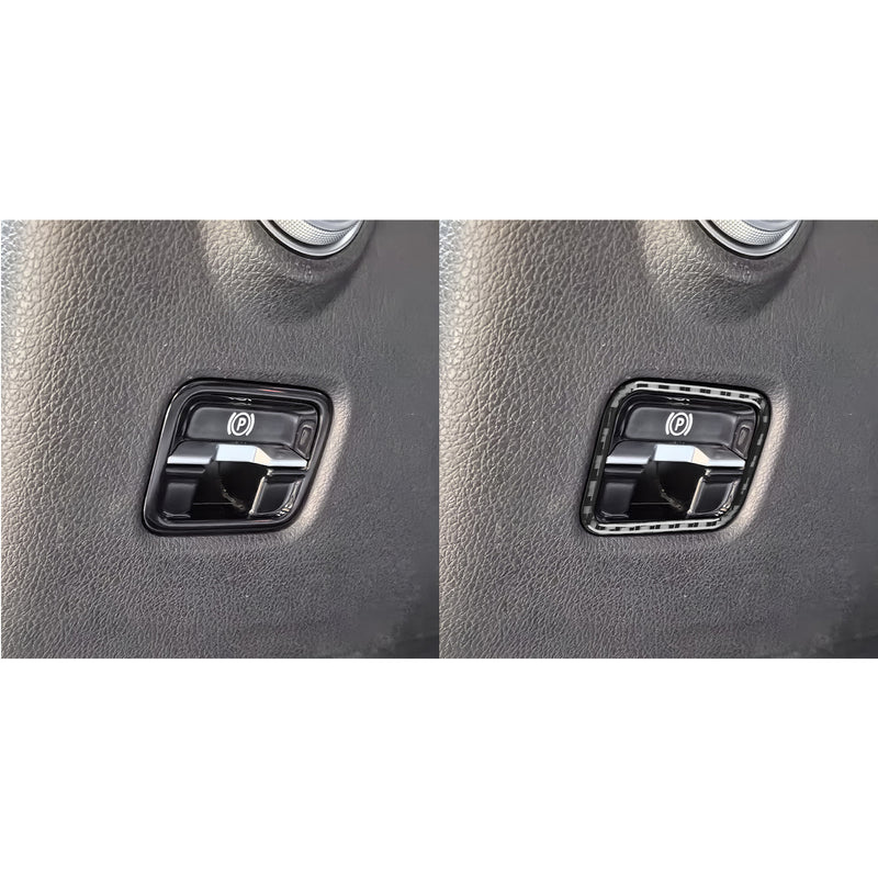 WXZOS Carbon Fiber Electronic Parking Brake Switch Trim for Benz W254 GLC 2023-2024