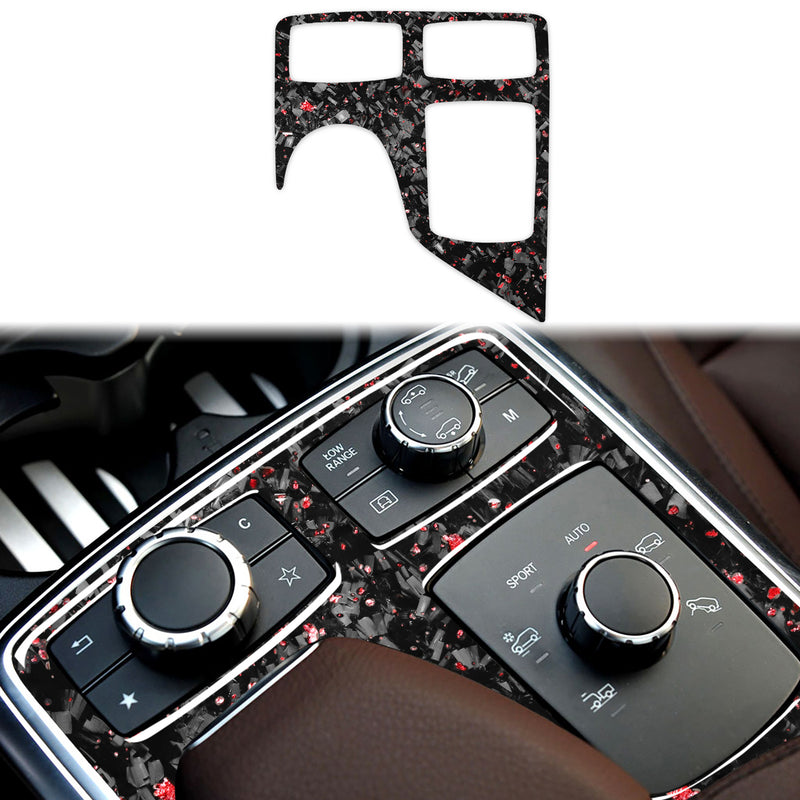 WXZOS Genuine Carbon Fiber Center Console Panel Trim for Benz W166 GLE-Class 2015-2019