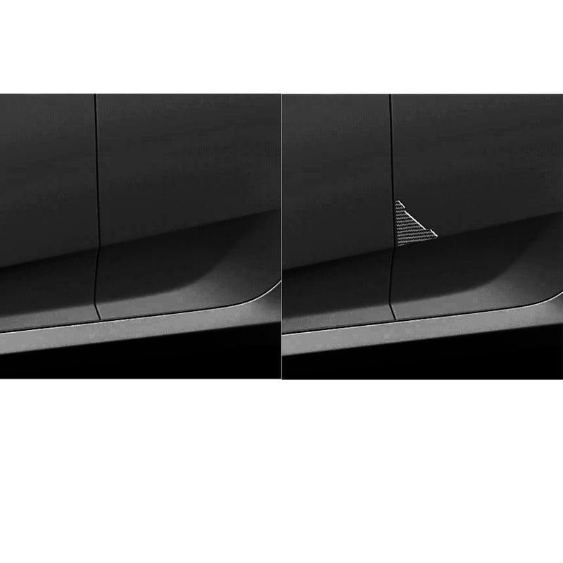WXZOS Genuine Carbon Fiber Door Plate Anti-Collision Sticker for BMW F06 F12 2012-2018