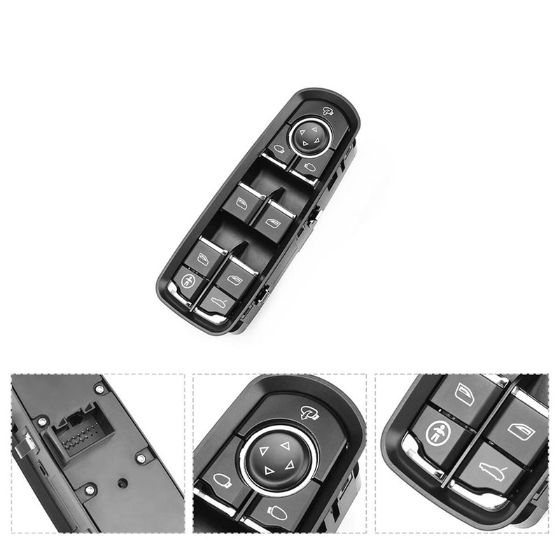WXZOS Master Power Window Switch Assembly for Porsche Panamera (970) 2010-2016