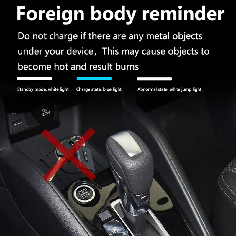WXZOS Center Console Wireless Fast Charging Pad for Nissan Kicks 2016-2020
