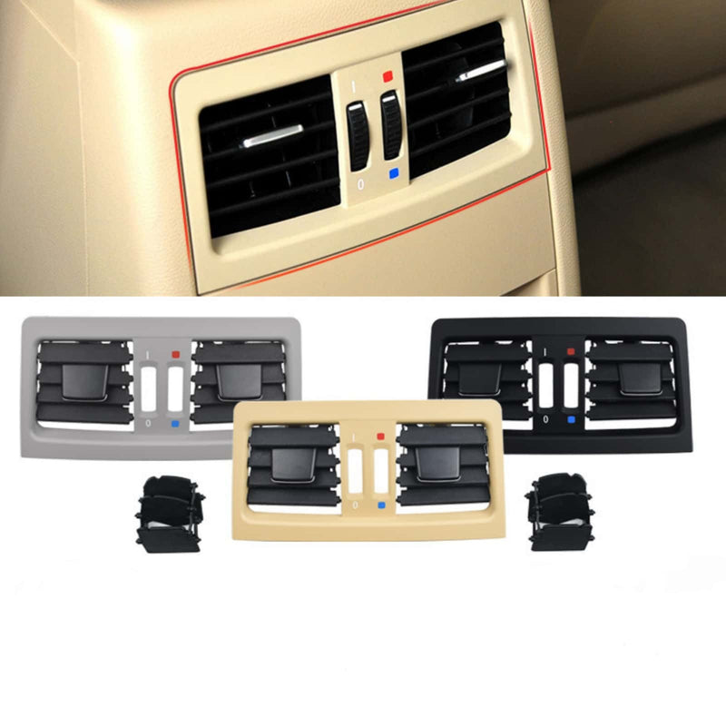 WXZOS 1PC Center Console Rear Air Vent Grille for BMW E90 E91 3series Sedan 2005-2012