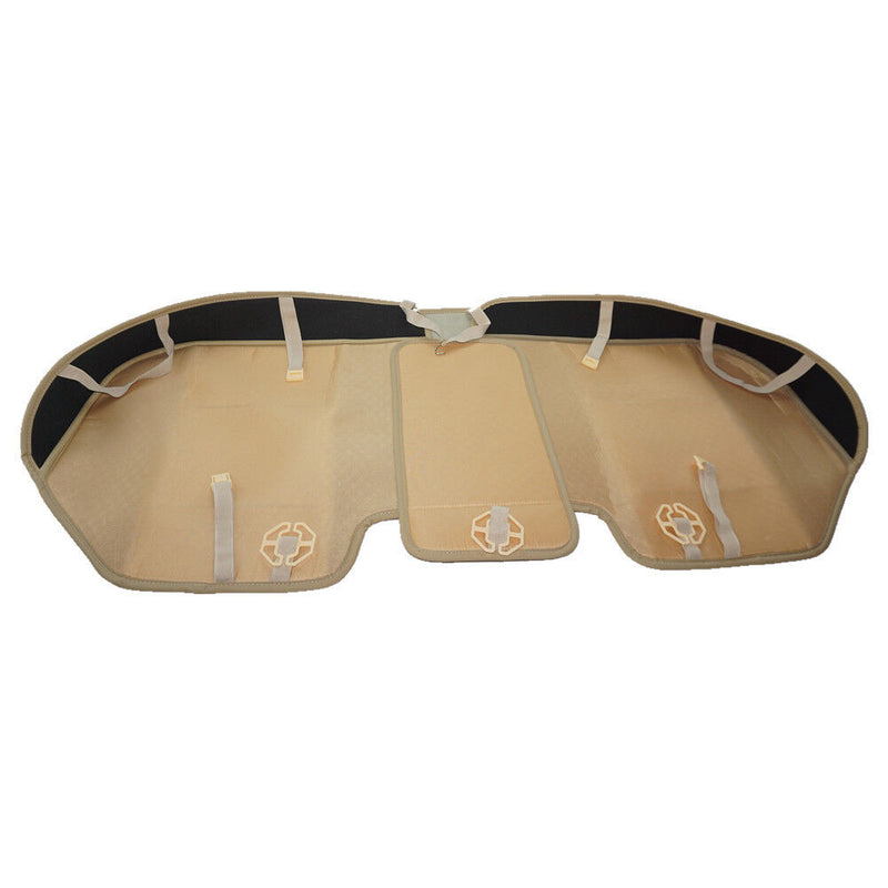 Beige Car Rear Seat PU Leather 3D Surround Car Seat Protector Rear Seat Cover