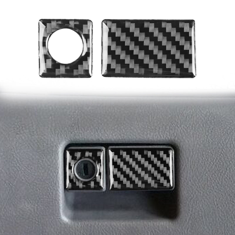 WXZOS Genuine Carbon Fiber Glove Box Release Lever Trim for Toyota Celica 2000-2005