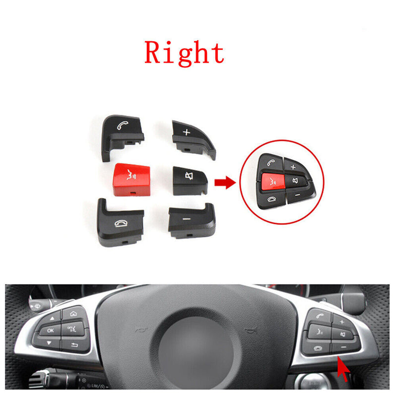 Steering Wheel Switch Button Cover Repair Kit for Benz 2014-18 W205 2015-19 GLC