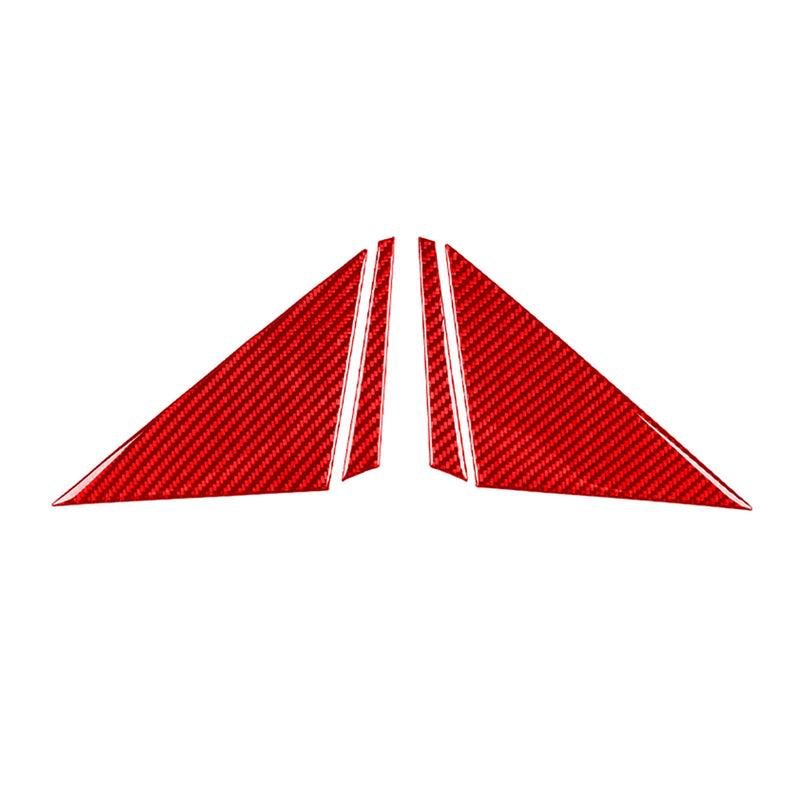 WXZOS Genuine Carbon Fiber Exterior A-Pillar Trim for Chevrolet Corvette C8 2020-2024