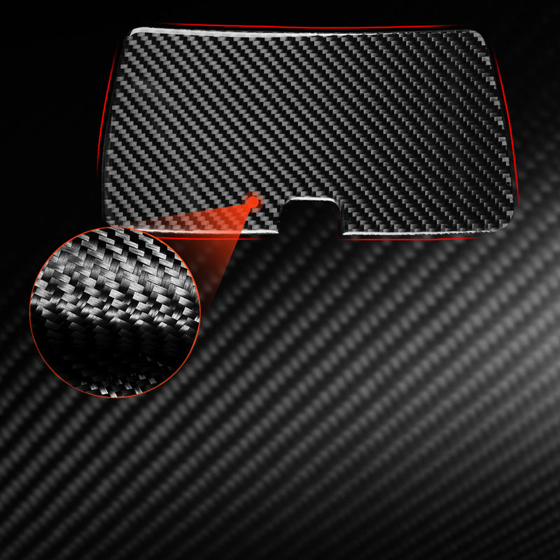 WXZOS Genuine Carbon Fiber Center Dash Storage Tray Trim for Toyota Celica 2000-2005