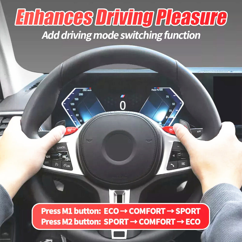 WXZOS 1SET Steering Wheel M1 M2 Driving Mode Switch Button for BMW M2 M3 M4 2020-2023