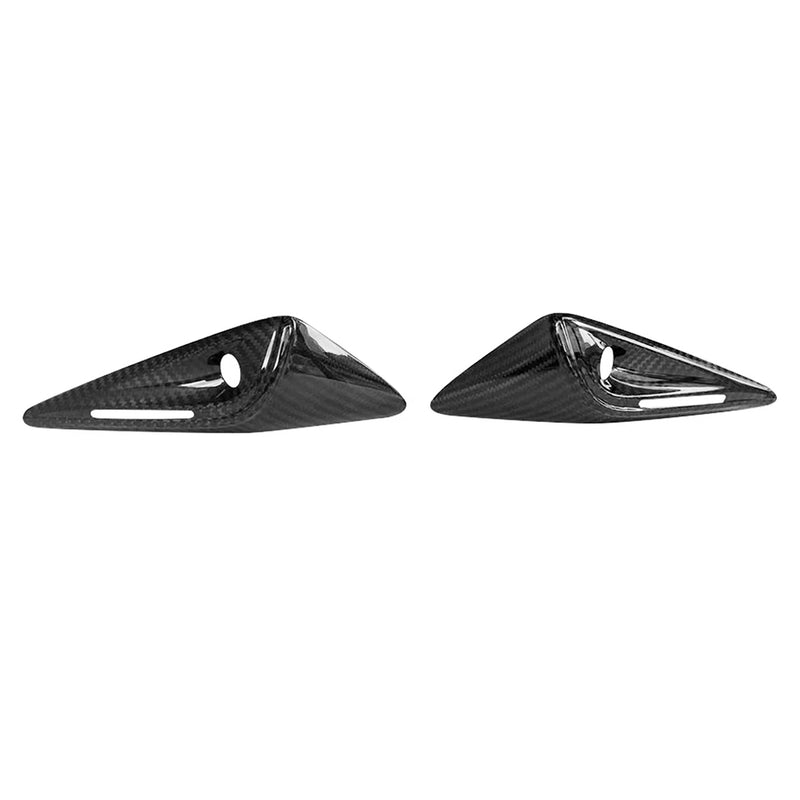 WXZOS Genuine Carbon Fiber Side Fender Camera Trim for Tesla Model 3/Y HW4.0 2023-2024