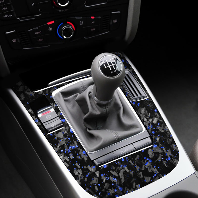 WXZOS Genuine Carbon Fiber Gear Shift Lever Panel Trim for Audi Q5 SQ5 2009-2012