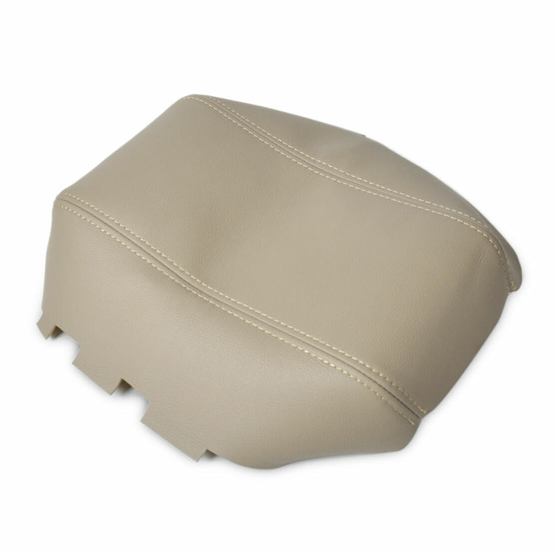 Beige Leather Console Lid Armrest Cover For Honda 2003-2007 Accord