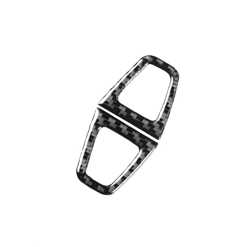 WXZOS Genuine Carbon Fiber Vanity Mirror Trim for Mercedes-Benz W206 C-class 2022-2024