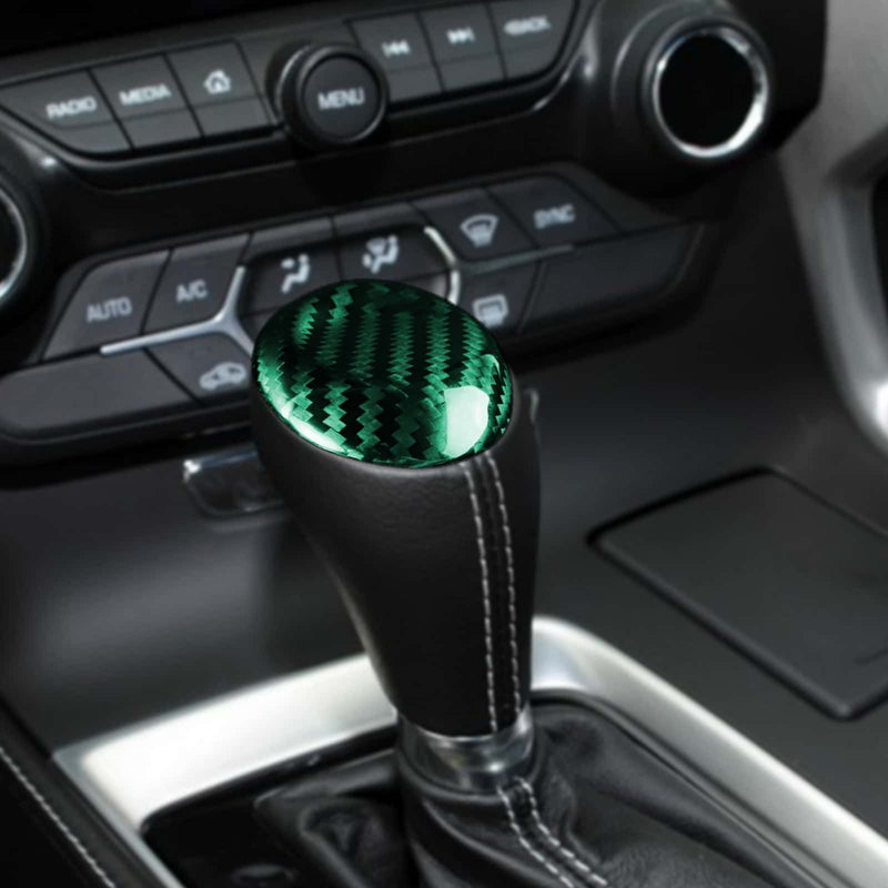 WXZOS 1PC Carbon Fiber Center Console Panel Trim for Chevrolet Corvette C7 2014-19