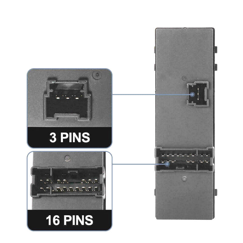 Front Left Driver Side Master Power Window Switch for Nissan Altima Leaf 2013-18