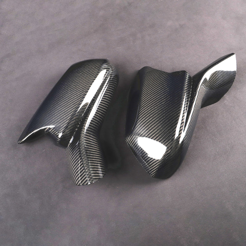 WXZOS Genuine Carbon Fiber Wing Mirror Trim for Chevrolet Camaro 2016-2024