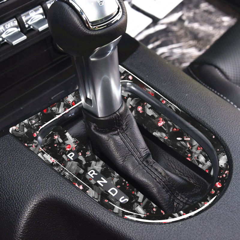 WXZOS Genuine Carbon Fiber Gear Shift Lever Panel Trim for Ford Mustang 2015-2020