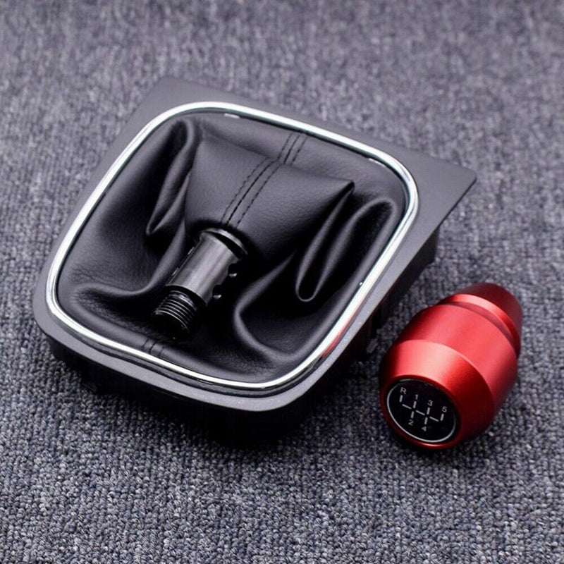 5 Speed Aluminum Alloy Gear Shift Knob w/Gaitor Boot for VW Golf MK5/6 2006-2012