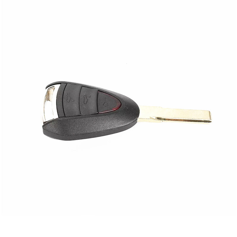 WXZOS 2/3 Buttons Remote Key Fob Shell w/Rubber Mat for Porsche Boxster 987 2005-2012