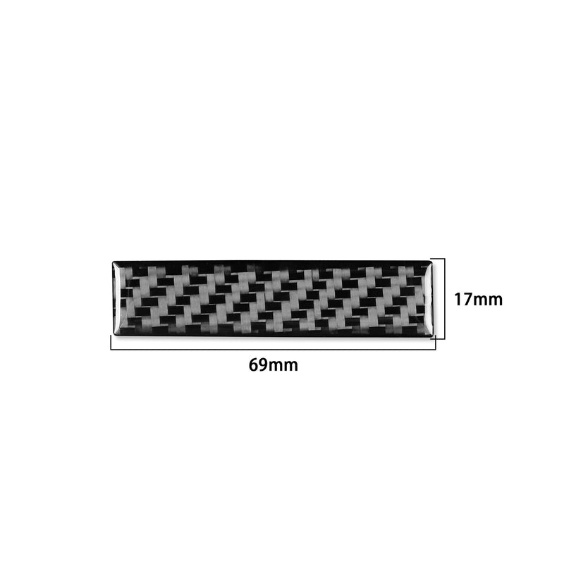 WXZOS Genuine Carbon Fiber Front Trunk Switch Trim for Porsche 718 Cayman 2017-2025