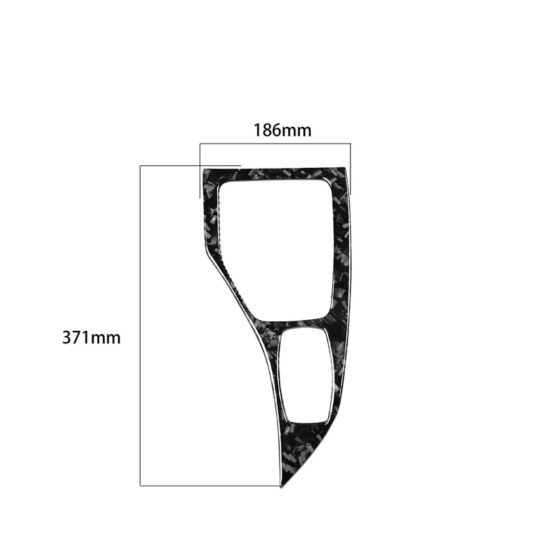 WXZOS Genuine Carbon Fiber Gear Shift Lever Panel Trim for BMW E84 X1 2011-2015