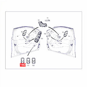 Beige Trunk Lid Tailgate Control Switch A2229050409-E0 for Benz 2017-2019 W213
