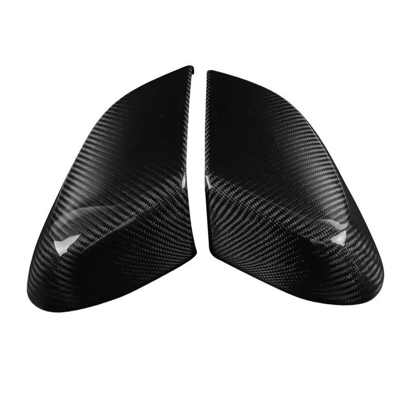 WXZOS Dry Carbon Fiber Side View Wing Mirrors Trim for Chevrolet Corvette C8 2020-2025