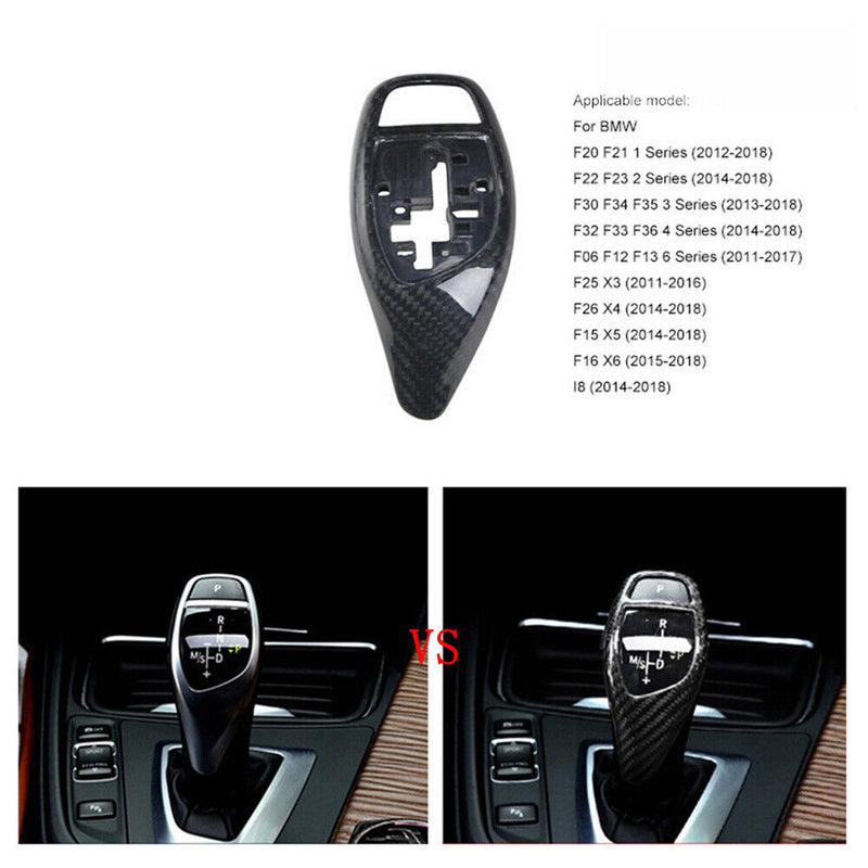 Carbon Fiber Gear Shift Knob Replacement for BMW 3Series F30 F31 F34 2013-2018