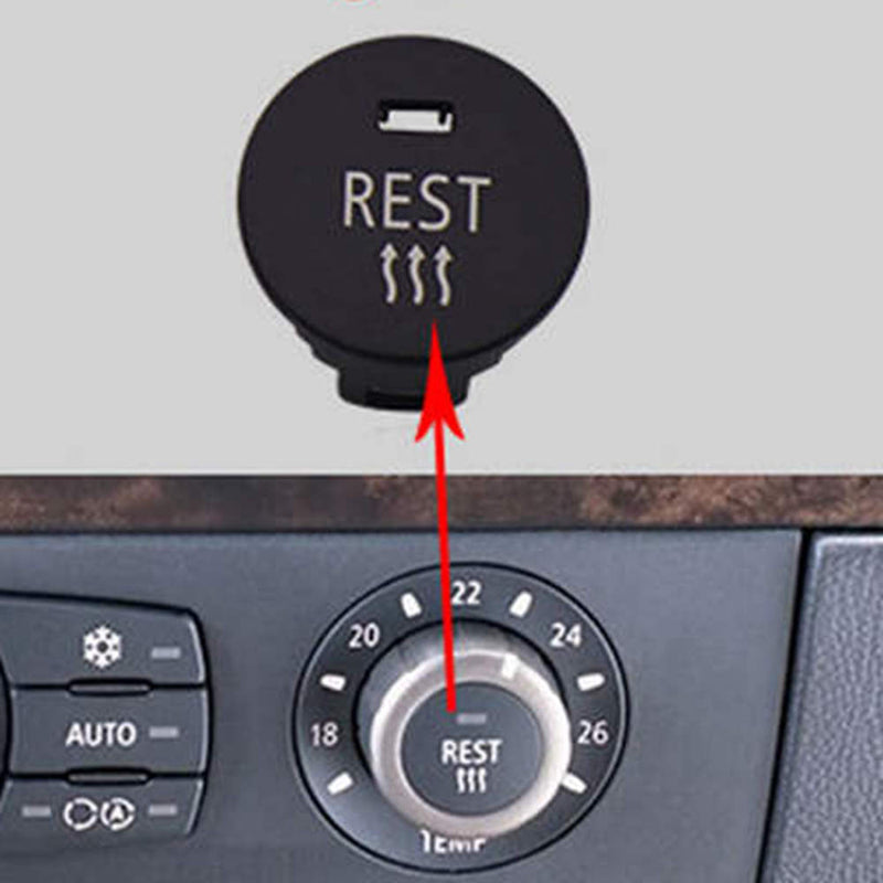 Central Control A/C Panel REST Switch Button Knob Cover For BMW E60 E63 E64 5'