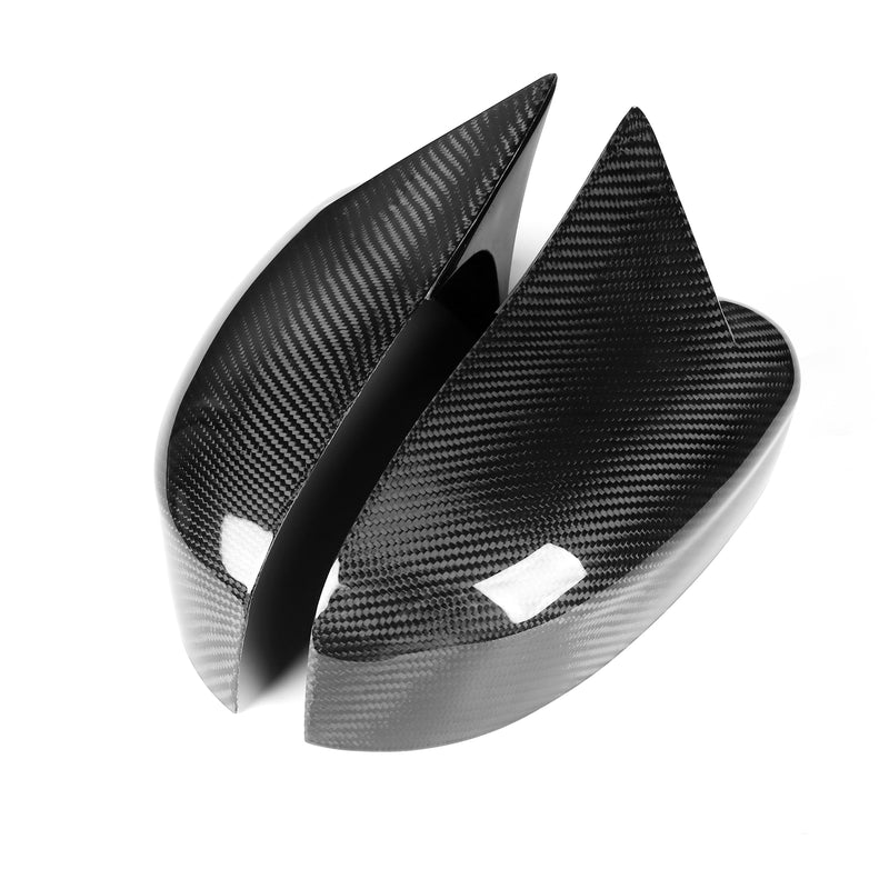 WXZOS Genuine Carbon Fiber Wing Mirror Trim for Ford Focus STRS MK3 2012-2018