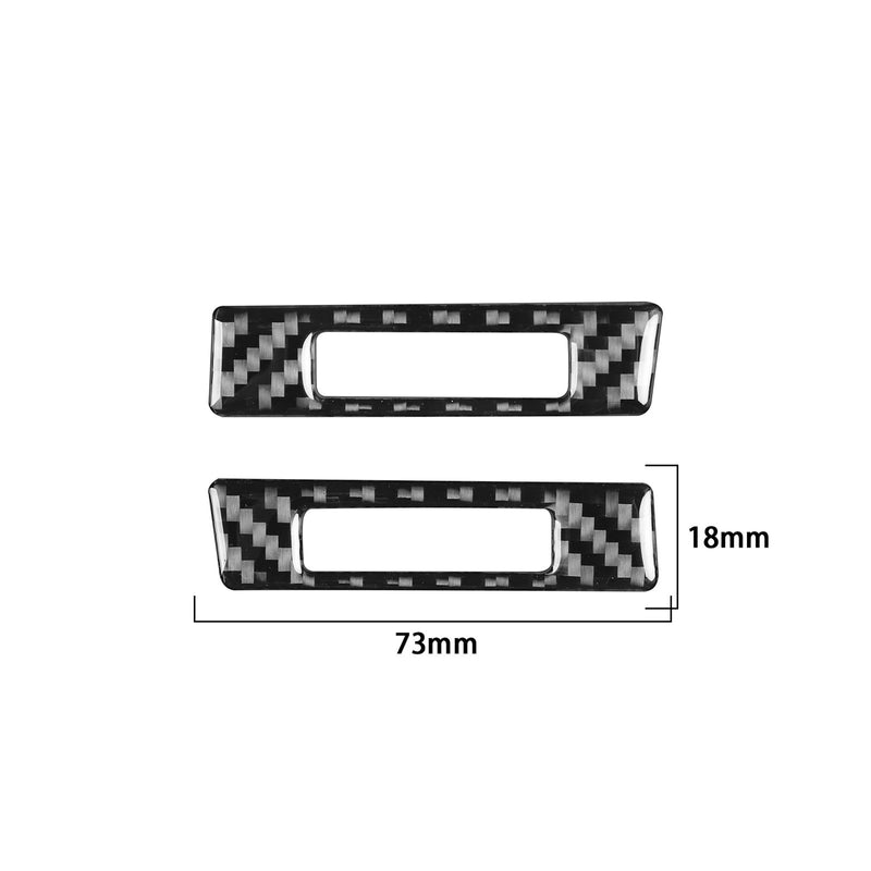 WXZOS Genuine Carbon Fiber Dashboard Air Vent Trim for Toyota Tundra 2007-2013
