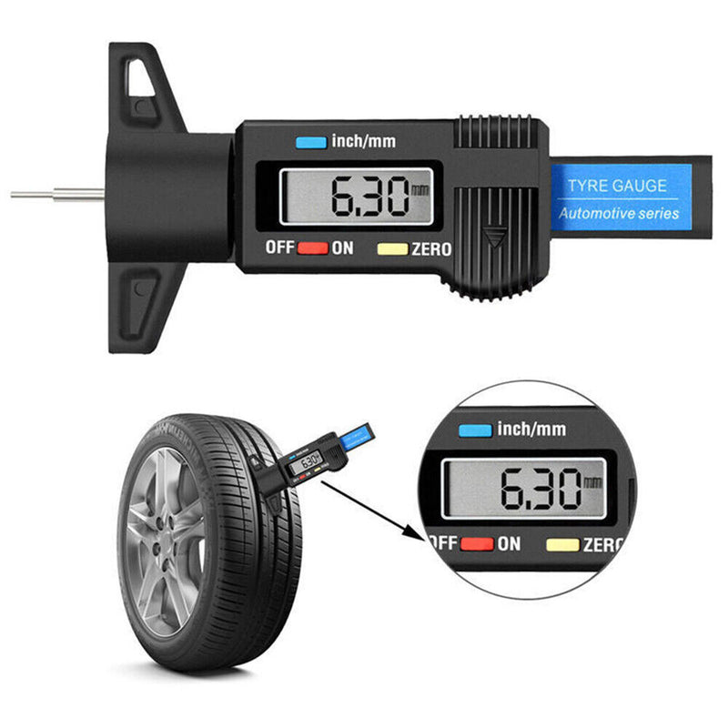 New Digital LCD Display Car Truck Tire Pattern Depth Caliper Gauge