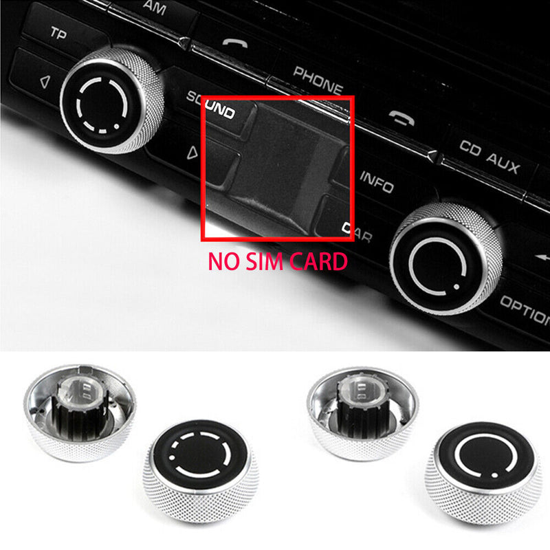 Sale Front Dashboard Radio Volume Knob Button Cover Cap for Porsche 911 2012-15