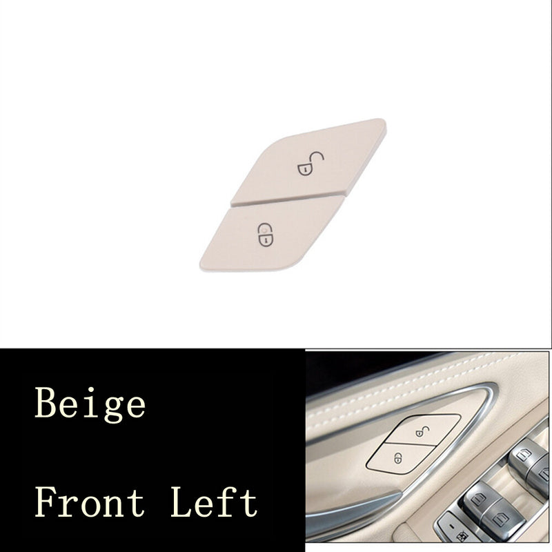 WXZOS Beige Front Left Door Lock Switch Button Cover for Benz W253 GLC-class 2015-2021