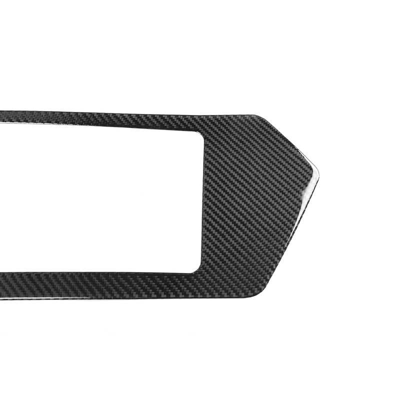 WXZOS Genuine Carbon Fiber Rear License Plate Trim for Chevrolet Corvette C8 2020-24