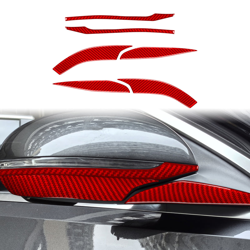 WXZOS Genuine Carbon Fiber Side Wing Mirror Trim for Mercedes W206 C-class 2022-2024