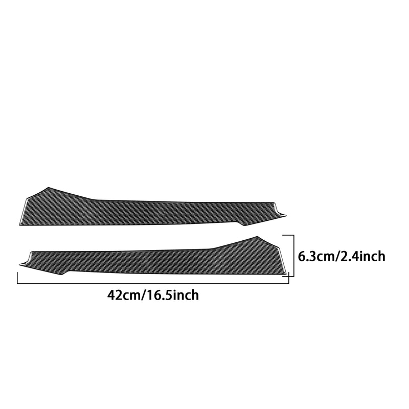 WXZOS Genuine Carbon Fiber Front Intake Vents Trim for Chevrolet Corvette C8 2020-2024