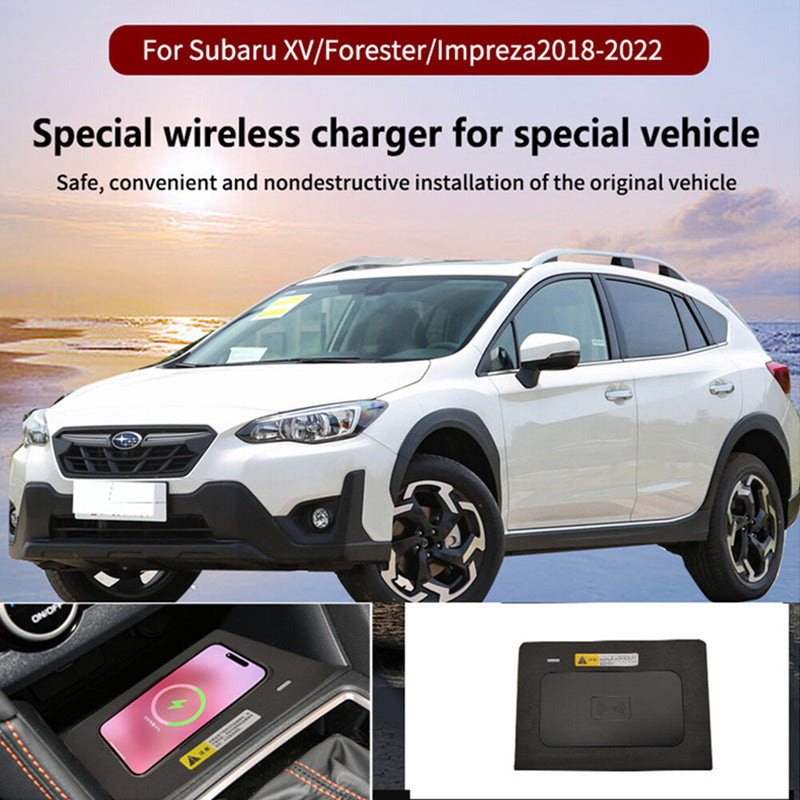 WXZOS Center Console Phone Wireless Fast Charging Pad for Subaru Forester 2018-2022