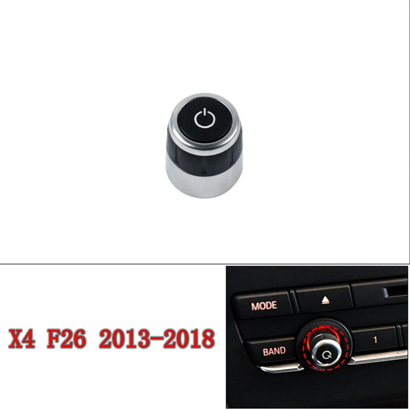 WXZOS Center Dashboard Radio CD Volume Rotary Knob Replace for BMW X4 F26 2013-2018