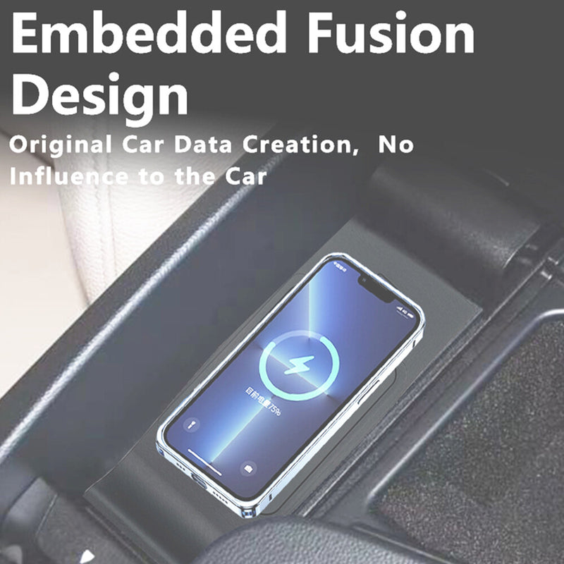 WXZOS Center Console Phone Wireless Fast Charging Pad for BMW E90 E92 E93 2005-2012