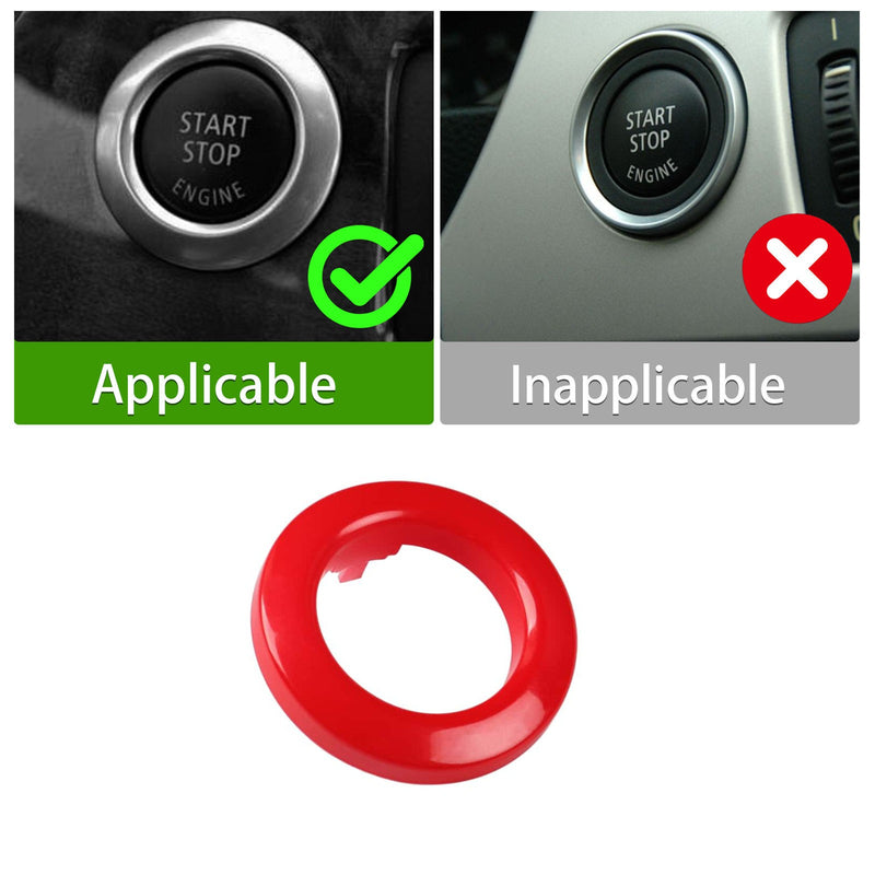 WXZOS Start Stop Switch Button Trim Cover for BMW E90 E91 E92 E93 M3 3Series 2005-2008